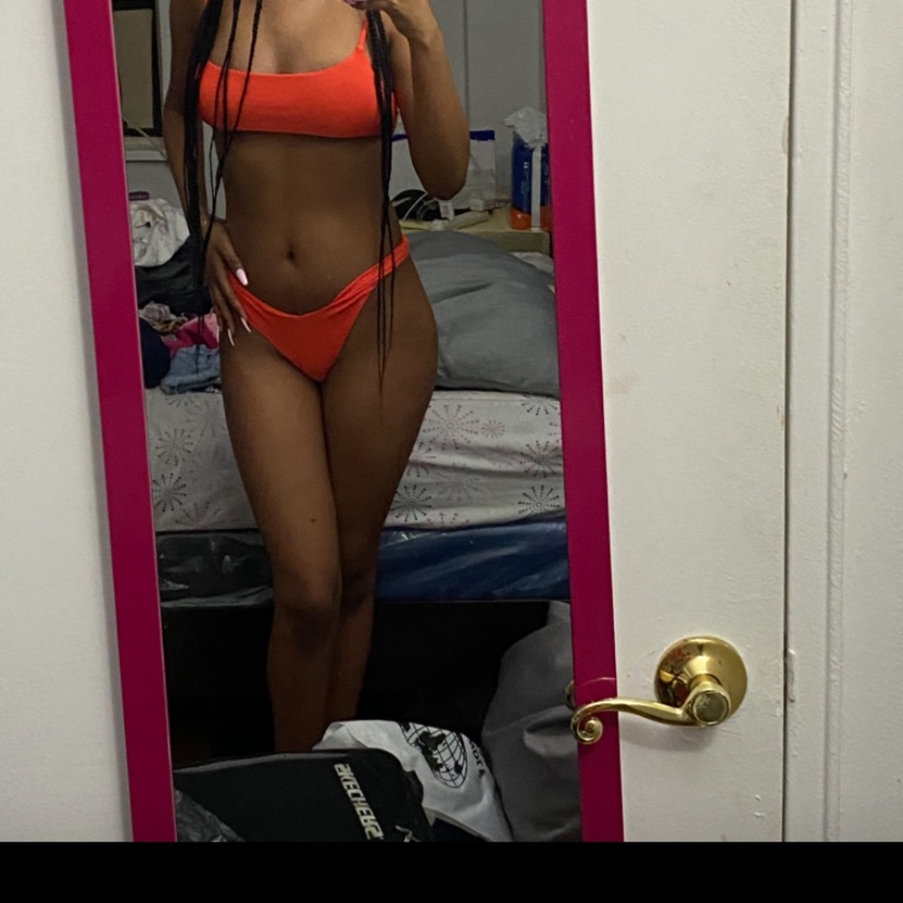 Orange swimsuit